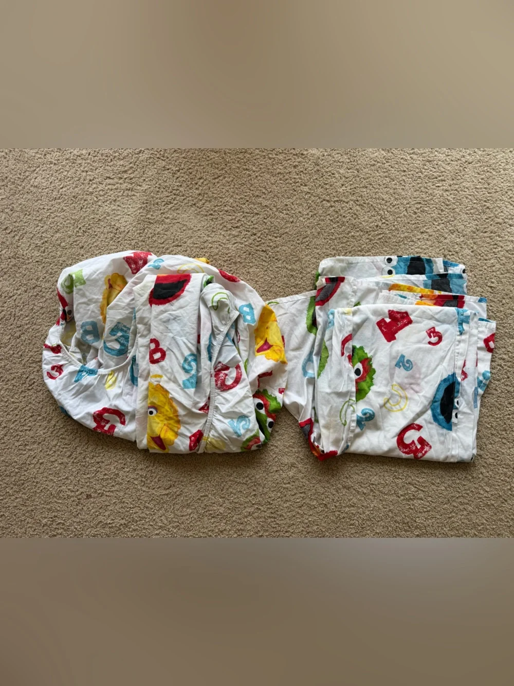 Vintage Sesame Street twin sheet